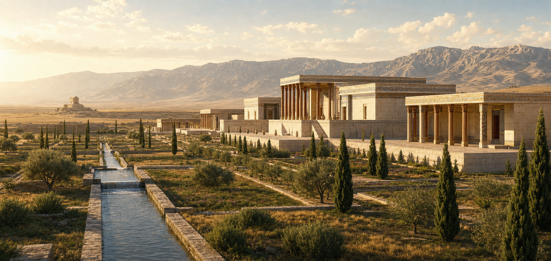 Stylised reconstruction of Pasargadae
