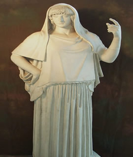 Stylised portrait of Hestia